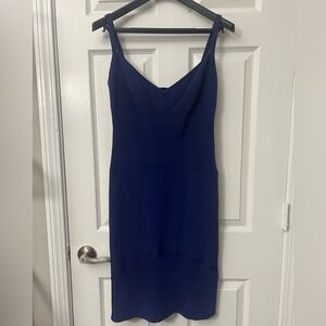 NEW $2195 Narciso Rodriguez Barneys New York Stitch Bodice Dress Blue Size 4 NWT